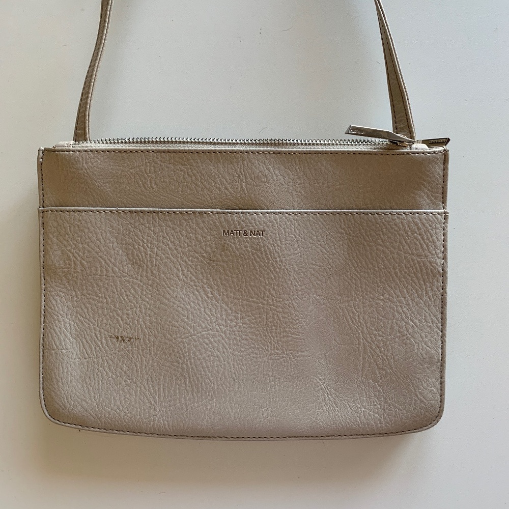 Beige Leather Purse